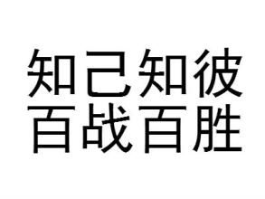 百戰(zhàn)百勝,典故