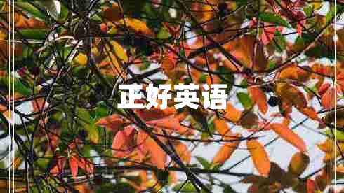 正好英語(yǔ)