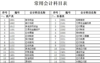 資金會計和核算會計科目