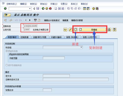 sap復(fù)制會(huì)計(jì)科目事物