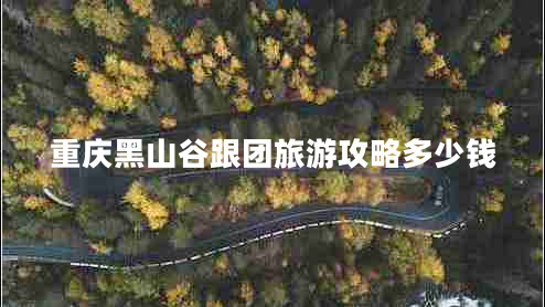 重慶黑山谷跟團(tuán)旅游攻略多少錢