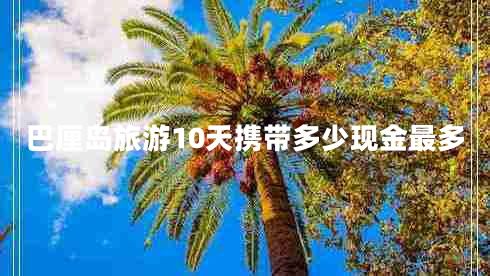 巴厘島旅游10天攜帶多少現(xiàn)金最多