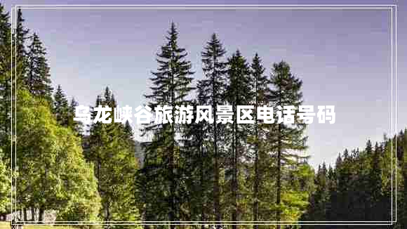 烏龍峽谷旅游風(fēng)景區(qū)電話號(hào)碼