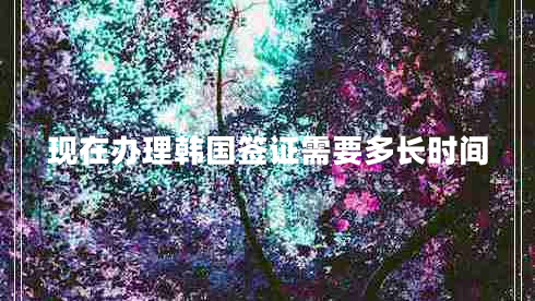 現(xiàn)在辦理韓國(guó)簽證需要多長(zhǎng)時(shí)間