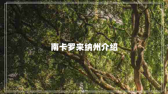 南卡羅來(lái)納州介紹