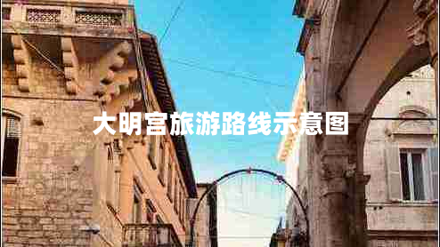 大明宮旅游路線示意圖