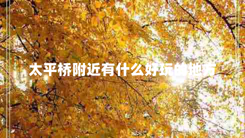 太平橋附近有什么好玩的地方