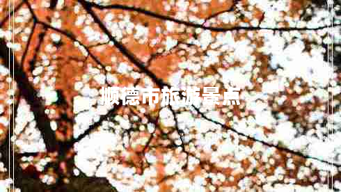 順德市旅游景點(diǎn)