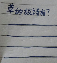 有關寫小草的詩句古詩