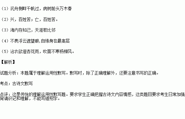 新事物必定代替舊事物的古詩句