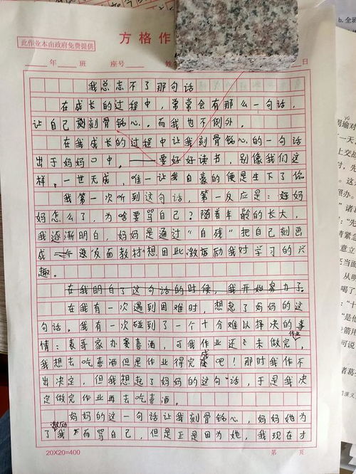 我不能忘記他的話語(yǔ)作文開(kāi)頭