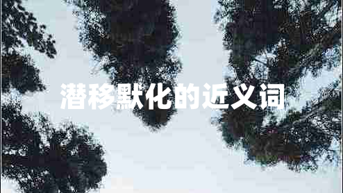 潛移默化的近義詞