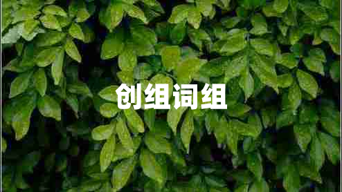 創(chuàng)組詞組