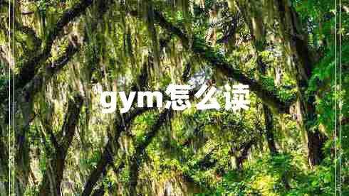 gym怎么讀