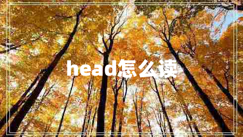 head怎么讀