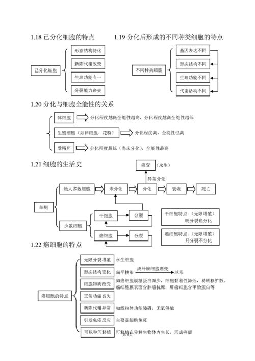 高中生物300個基礎(chǔ)知識