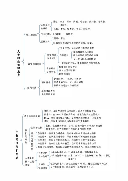 八級上冊濟南版生物基礎(chǔ)知識