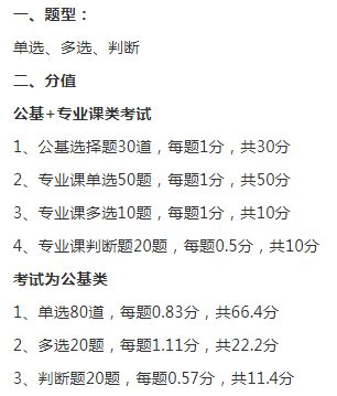 廣東省公共基礎知識分數比例