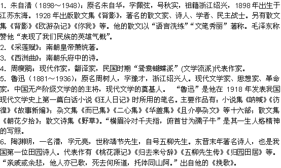 高中語文基礎(chǔ)知識及寫作