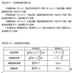 電工基礎知識點摘要