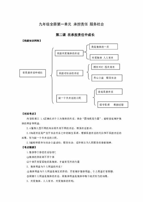 知識點,中考,政治,基礎